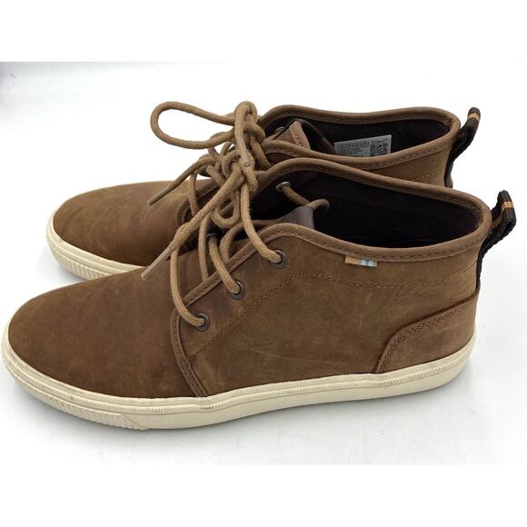 Tom's Mens‎ Carlo Lace Up Ankle Terrain Sneakers Brown Size 7.5 - Picture 1 of 9